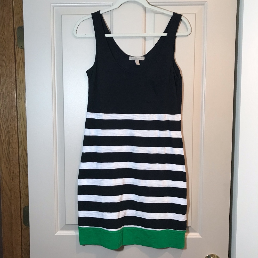 Banana Republic Sun Dress with Navy Sailor Stripes